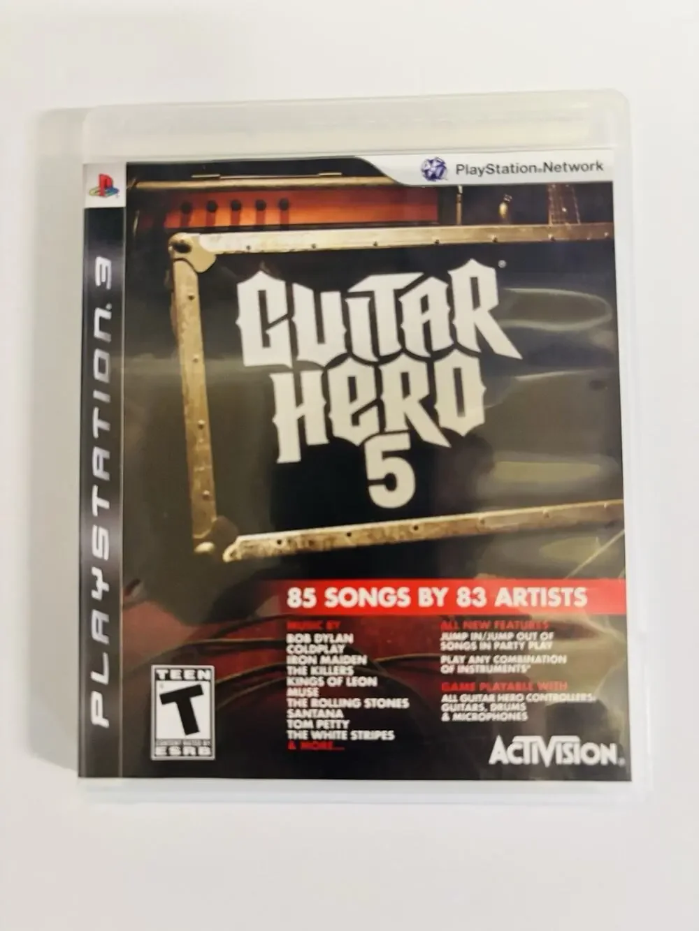 Guitar Hero 5 PS3 Sony PlayStation 3 (Activision, 2009) CIB Tested Works VG